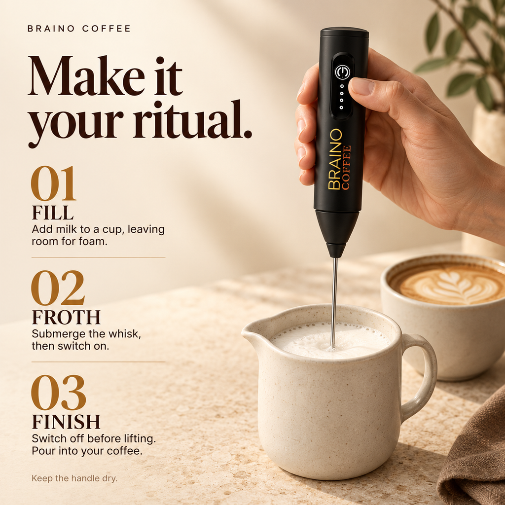 Electric Coffee Frother – Café-Style Foam in Seconds